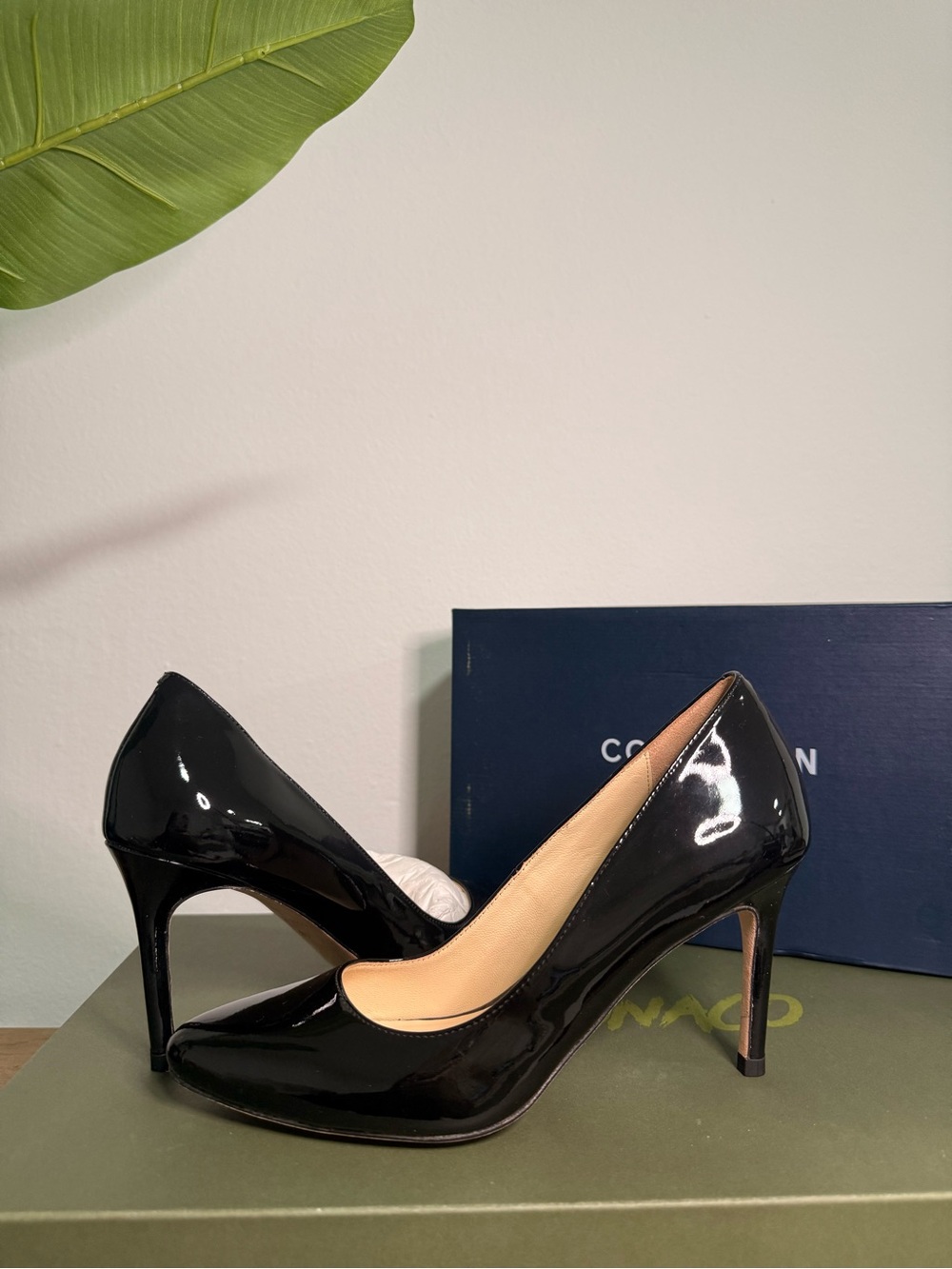 NEW | Cole Haan Bethany Pump 85 Black Patent Leather Heels | Size 6